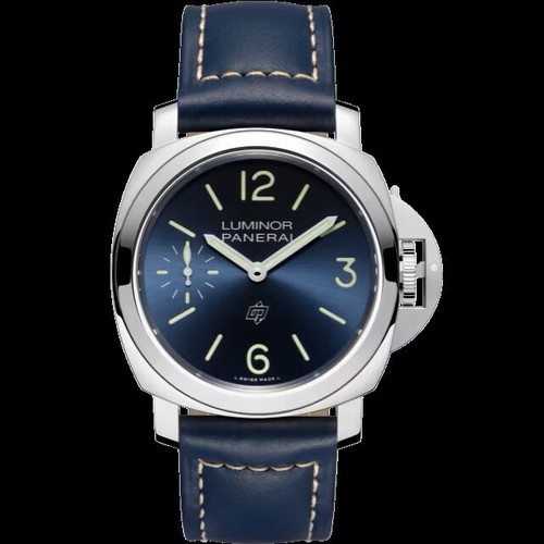 Pre-owned Panerai Luminor 1085 Blue Dial Watch 44mm Strap 2024 Bnib Pam01085