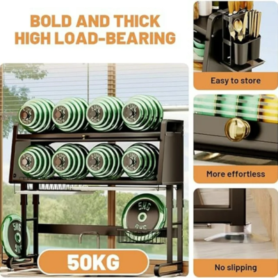 3-Tier Over The Sink Dish Drying Rack Stainless Steel Drainer Kitchen Organizer