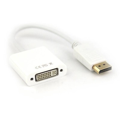 Vcom Cg602s-6inch-white 6inch Dvi Female To Displayport Male Cable [white]