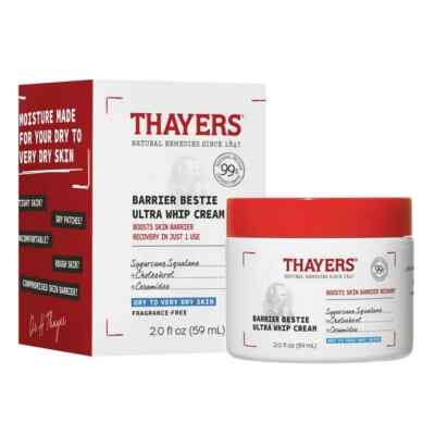 THAYERS Barrier Bestie Ultra Whip Cream W/Squalane For Dry & Very Dry Skin!-NEW!