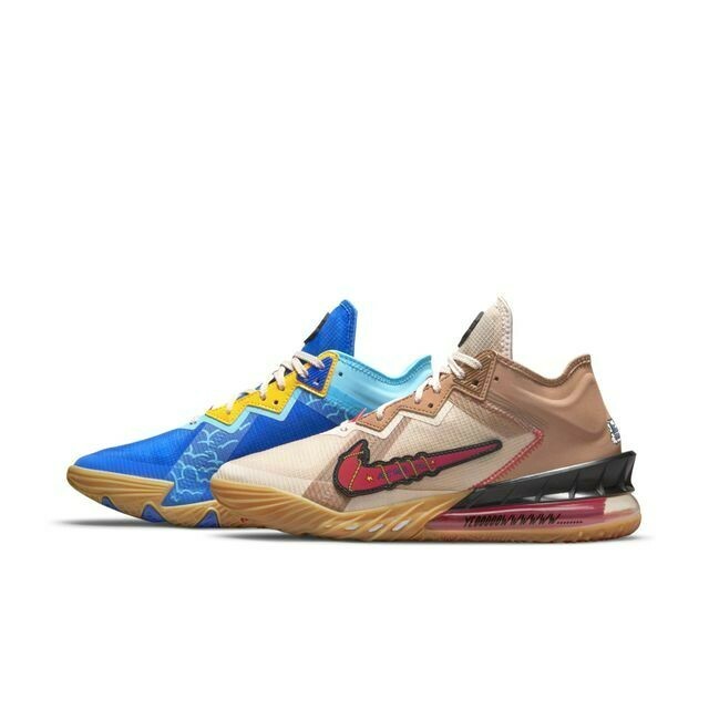 Nike LeBron 18 Low Wile E vs Roadrunner Basketball Shoes CV7562-401 Size 7-12