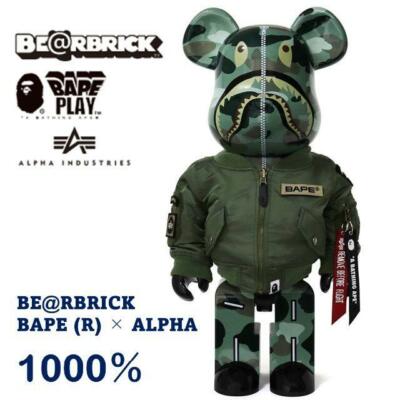 BAPE×READYMADE BE@RBRICK 100%1000% Medicom Toy | eBay