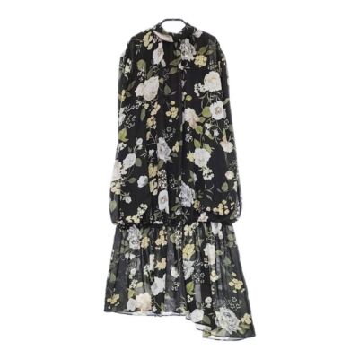 AMERI RILEY LOW WAIST DRESS Floral print sleeveless dress