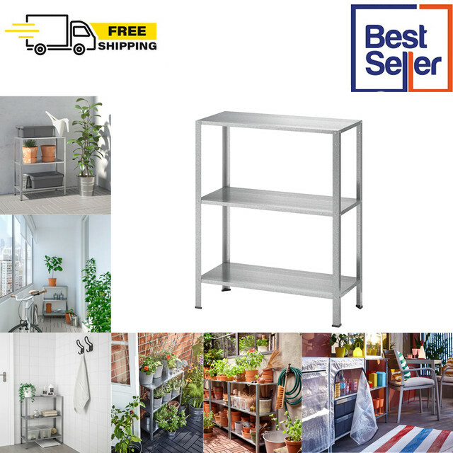 IKEA HYLLIS ×2 HYLLIS Shelf unit, indoor/outdoor galvanized - IKEA US