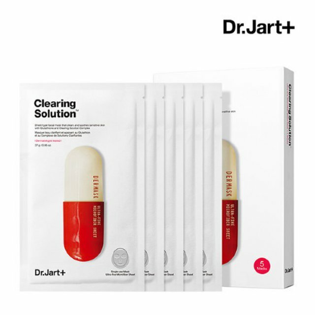 [ DR.JART+ ] Листовая маска с очищающим раствором, 27 г х 5 листов +NEW Fresh+