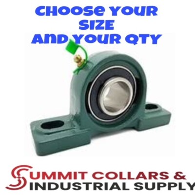 Summit Pillow Block Bearings UCP201 tp UCP215  1/2'' -3'' You Choose Size & QTY