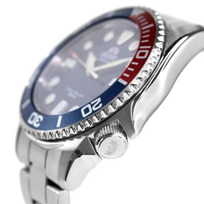 Pre-owned Orient Sports Rn-ac0k03l Pepsi Color Mechanical Automatic Diver 200m Watch Men