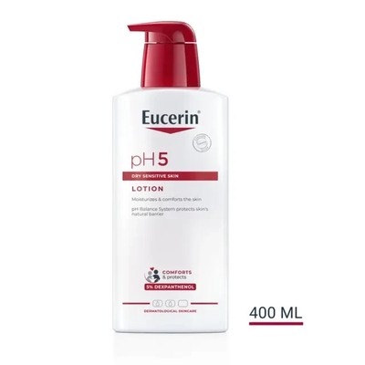 Eucerin pH5 Body Lotion Dry Sensitive Skin Perfumed Clean. Moisturizing 400mlx2