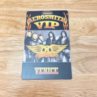 AEROSMITH World Tour 2007 Official Vintage VIP Backstage Pass VENICE, ITALY