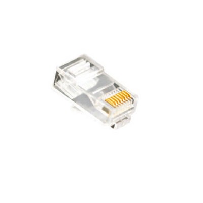 LOT=50 VCOM NM005-RJ45 8P8C (SENIOR OR MIDDLE) CAT5e RJ-45 UTP 8P8C Connector