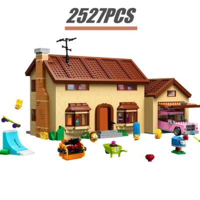 2234pcs Diy Simpson Kwik-e-mart and House Model Streetview Building Blocks Brick