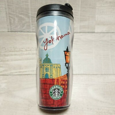 Starbucks coffee Japan 2008 YOKOHAMA limited design Tumbler Bottle 12oz