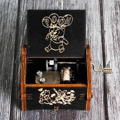 New Black Castle In The Sky Queen Music Box Wooden Music Box Birthday Gift Antiq