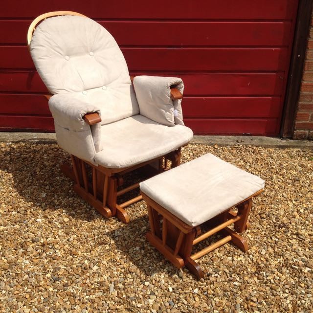 Nursing Chair and Footstool | in Cottenham, Cambridgeshire | Gumtree