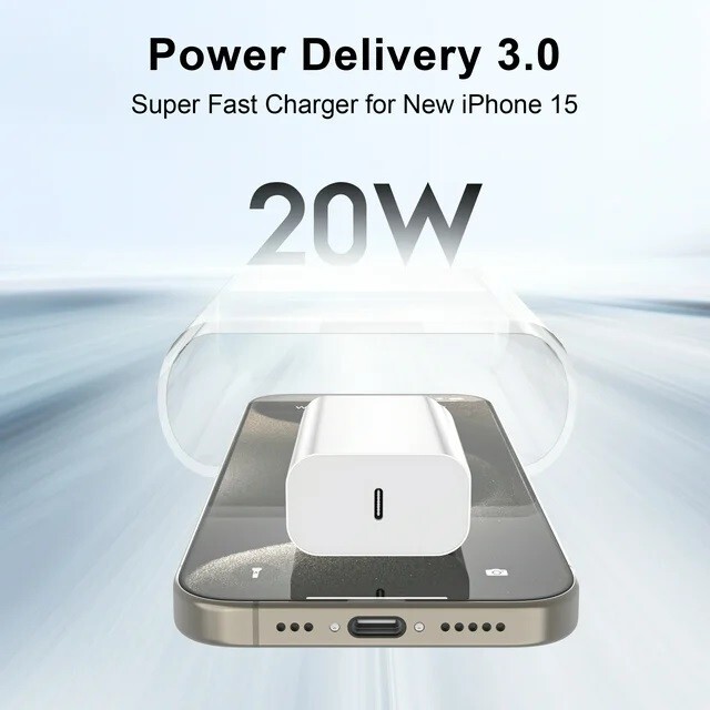 Original OEM USB-C Fast Charger for iPhone 16 15 Pro Max Type C Charging Cable