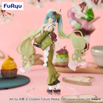 Hatsune Miku Exceed Creative Figure Sweetsweets Matcha Parfait FuRyu Anime 20cm