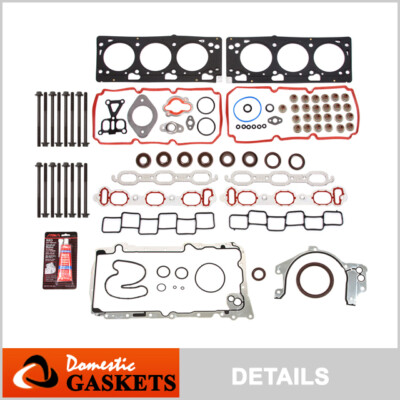 Fits 07-09 Dodge Charger Avenger Chrysler 300 Sebring 3.5 Full Gasket Set Bolts