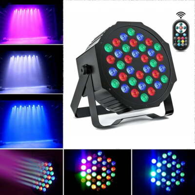 36 LED Luces Laser De Discoteca Proyector Para Dj Escenario Con Control Remoto
