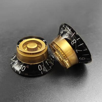 2/4pcs Lp Electric Guitar Volume Tone Knob Top Hat Straight Guitar Speed Control