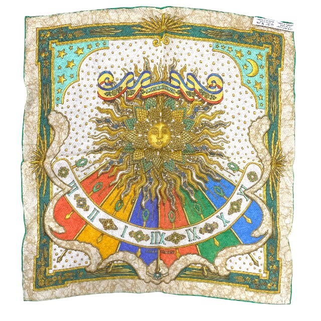 エルメス　プチカレ　CARPE DIEM 40 HERMES Petit Carre 40 CARPE DIEM 15in Silk Scarf 40cm