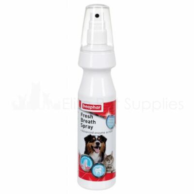 Beaphar Fresh Breath Spray Dog Cat Anti Plaque Tartar Mouth Oral Hygiene 150ml
