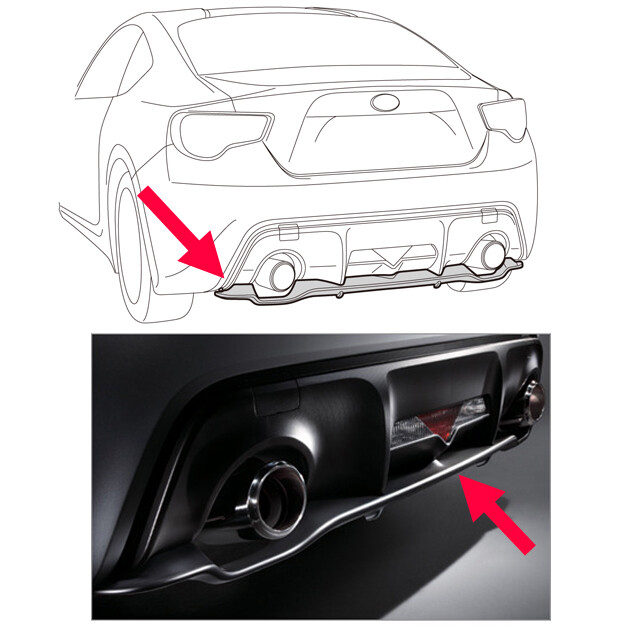 SUBARU BRZ ZD8 リアアンダー ディフューザー 楽天市場】『BRZ』 純正 ZD8 リヤアンダーディフューザー パーツ