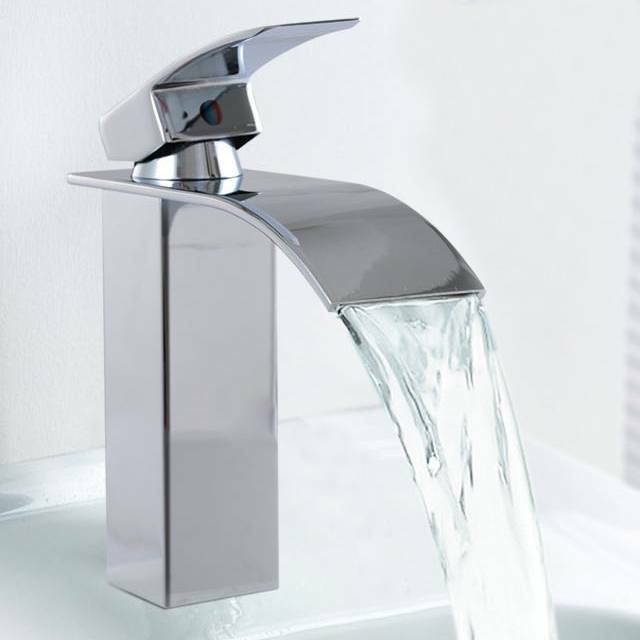 Waschtischarmatur Wasserhahn Waschbecken mit Zugstange Mischbatterie Badarmatur