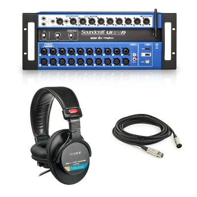 Soundcraft Ui24R 24-Channel Digital Mixer / Multitrack USB Recorder with Wireles