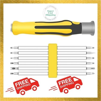 6-In-1 Screwdriver Set, Multipurpose Small Driver, Alloy Steel, Detachable Handl