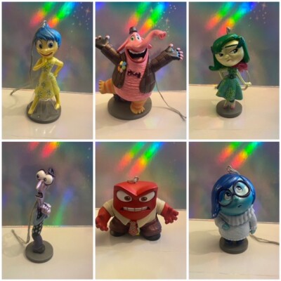 Set  of (6) Disney Pixar Inside Out Christmas Ornaments
