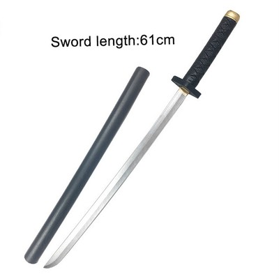 Samurai Dual Sword Katana Holster Ninja Toy Costume Cosplay Prop Play Blade Back