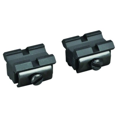 WEAVER 48459 aluminum base pair Matte black 3/8'' grooved receivers