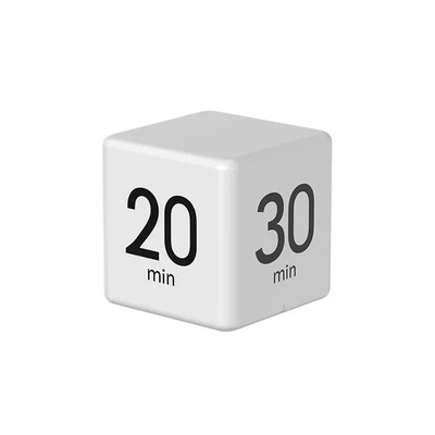Productivity Cube Timer: Flipping LED Display, Dual Modes, 4 Preset Time