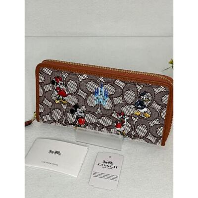 Coach Disney Collaboration Long Wallet Embroidered