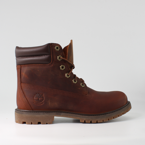 TIMBERLAND TIMBERLAND WATERVILLE BROWN NUBUCK LEATHER WOMENS LACE UP BOOTS 8305R