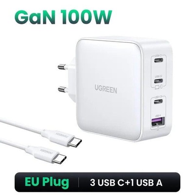 Ugreen USB Charger 100w Gan Charger for  Fast Charging