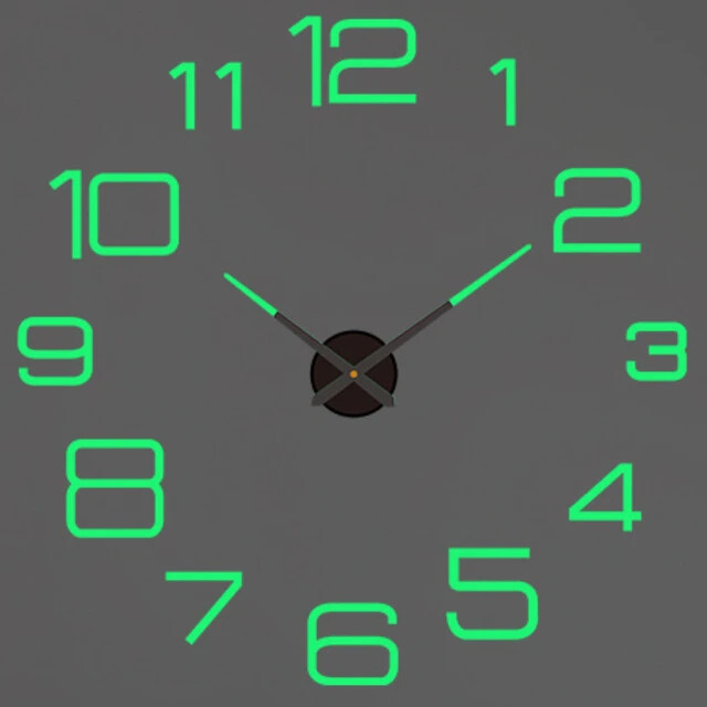Modern Design Large Wall Clock 3D DIY Quartz Clocks Fashion Watches Acrylic Mir