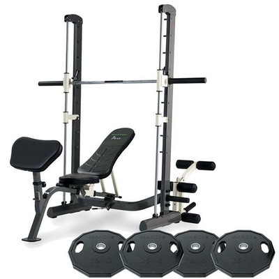 Tunturi Pure Compact Smith Machine Weight Bench With Folding