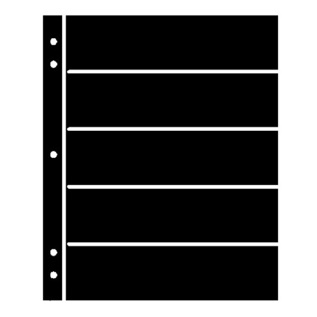IcolorGifts- Stocksheet Model 5 (5Rows) For US Stamps. Retire Glassine Envelopes