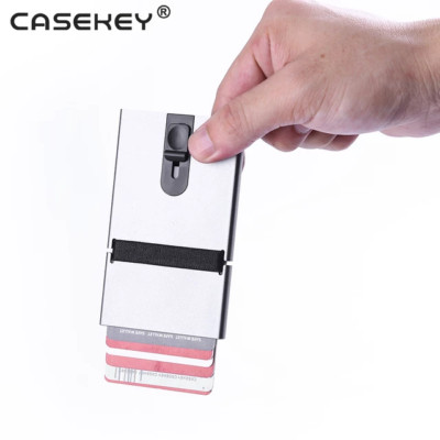 10 RFID Wallets Stainless Steel Cases Thief Block Money ID Holds 6 Credit Cards