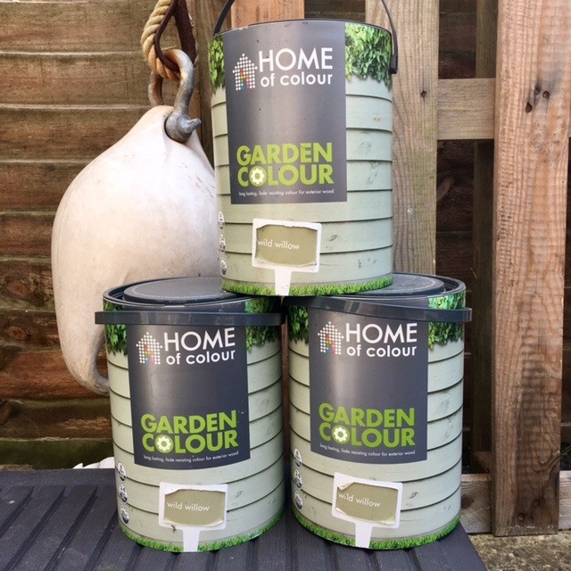 GARDEN COLOUR �Willow� Colour Exterior Wood Paint 3 x 5L