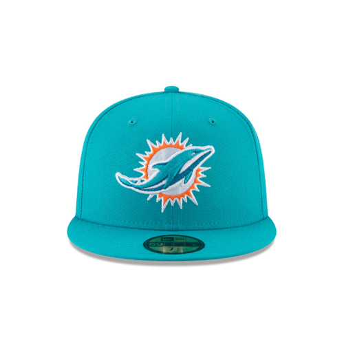 Базовая приталенная кепка New Era 59Fifty Teal Breeze NFL Miami Dolphins (70339254)