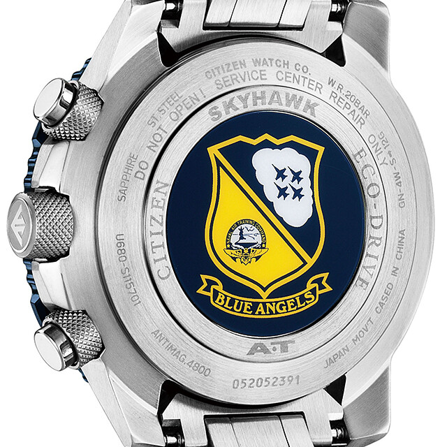 Pre-owned Citizen Promaster Sky Jy8078-52l Blue Angels Eco-drive Radio Solar Watch 45.4mm In Silver