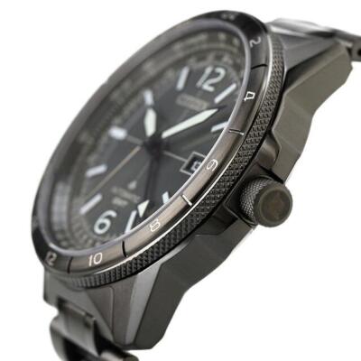 Pre-owned Citizen Promaster Sky Nb6045-51h Black Gmt Automatic Mechanical Watch Men