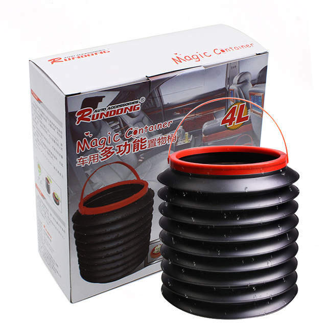 Cestino Contenitore Box Porta Oggetti Per Auto Capacità 4Lt Pieghevole sus