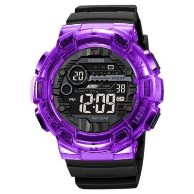 Men's Women's Unisex 5atm Waterproof Digital Casual Transparent Wrist Watch Gift