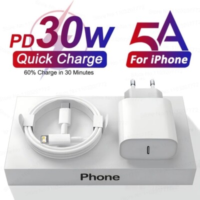 30W USB C Fast Charging For iPhone