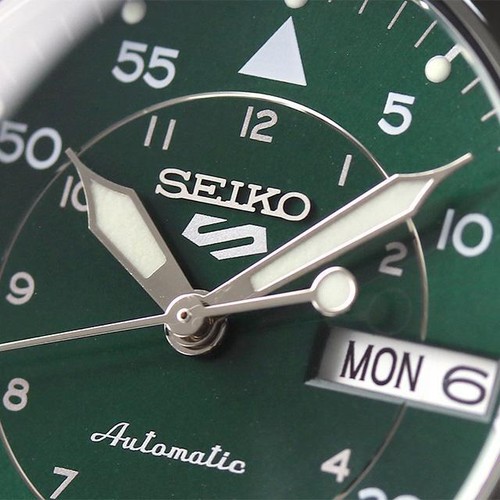 Pre-owned Seiko 5 Sport Sbsa203 Automatic Mechanical Green Dial Watch Men Japan