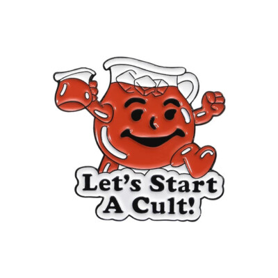 Let's Start a Cult Pin Kool Classic Badge Lapel NEW Pins Koolaid
