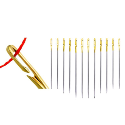 12/24Pcs Blind Needle Elderly Needle-side Hole Hand Household Sewing Stainless